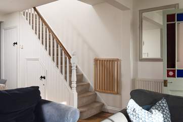 Venture upstairs to discover the bedrooms.