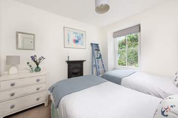 The large window ensures a light and airy feel to the room.