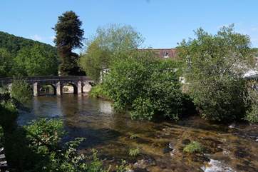 This is the river Barle as it flows through Dulverton - a lovely little place just a few miles from The Watermill - you can walk there.