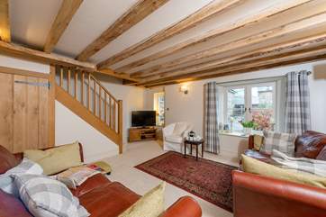 This is such a welcoming cottage with a spacious and comfortable sitting-room.