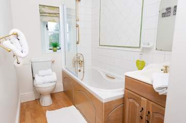 The en suite bathroom for the second ground floor bedroom.
