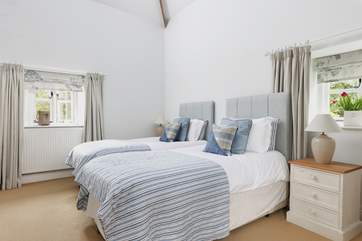 The zip and link beds in the twin bed configuration.