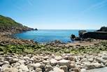 Just fifteen minutes' walk from Lamorna Glamping, down a lovely leafy lane brings you to the delightful Lamorna Cove.