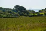 A lovely picnic spot just across the farm lane provides you with the most beautiful views of the coast.
