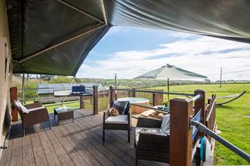 With plenty of space to play, a barbecue and picnic table are also provided for al fresco dining.