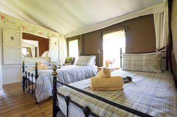 Looking from the twin bedroom towards the cabin bed.