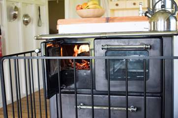 The wood-fired range doubles up as your heating and cooking appliance - perfect for rustling up those morning fry ups.