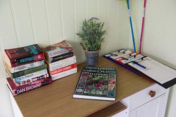 You are welcome to borrow a book to read.