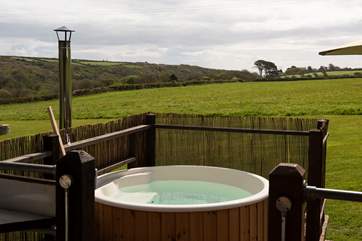 The lovely view from Buttercup's deck and hot tub.