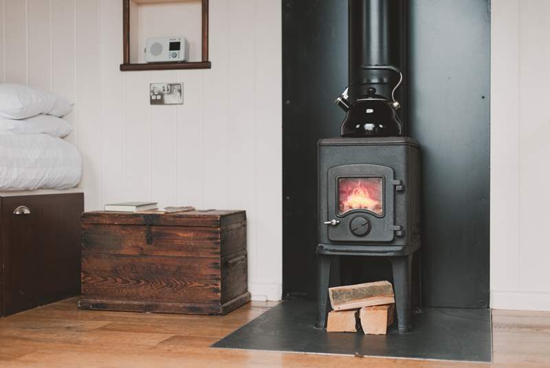 The warming wood-burner is a lovely feature, keeping you nice and cosy.