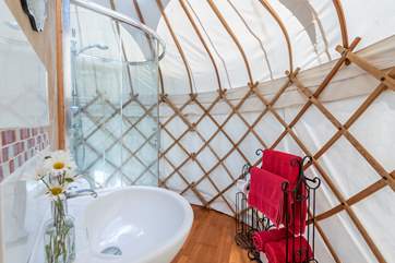 The lovely shower-room.