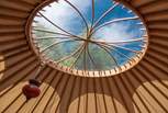 The traditional yurt feature - gorgeous!
