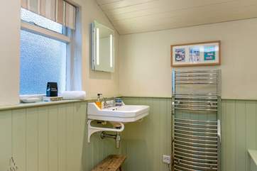 The bathroom is on the ground floor.