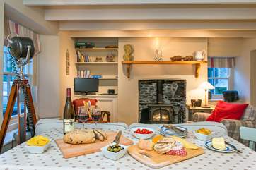 Mealtimes will be a treat in this lovely cottage.