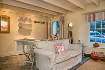 There are original Cornish features including the gorgeous slate floor.
