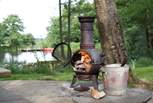 The cutest little chiminea for your use.