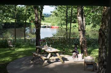 What a setting for al fresco dining.