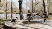 Your four-legged friend is also welcome to join you on your glamping getaway. 