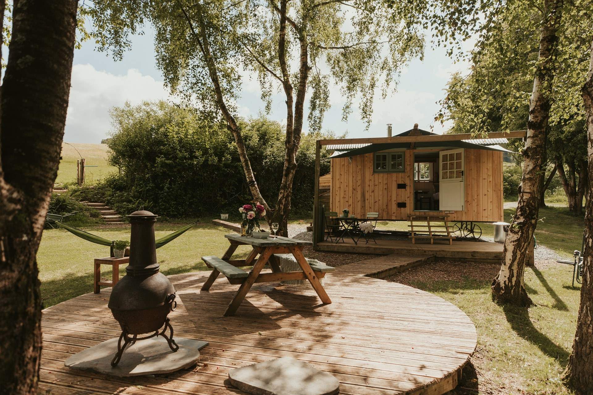 When the sun shines, take a seat on the decking and watch the word go by. 