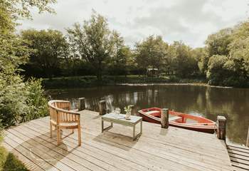 The view of the hut from the other side of the lake is postcard perfection. 