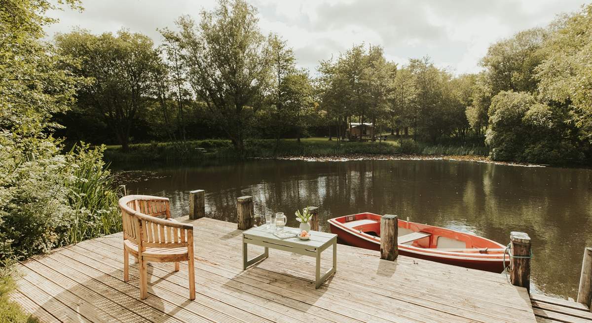 The view of the hut from the other side of the lake is postcard perfection. 