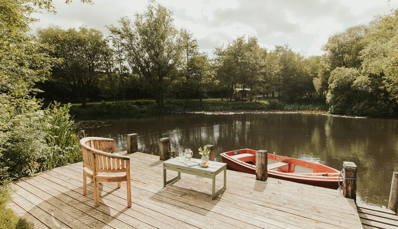 The view of the hut from the other side of the lake is postcard perfection. 