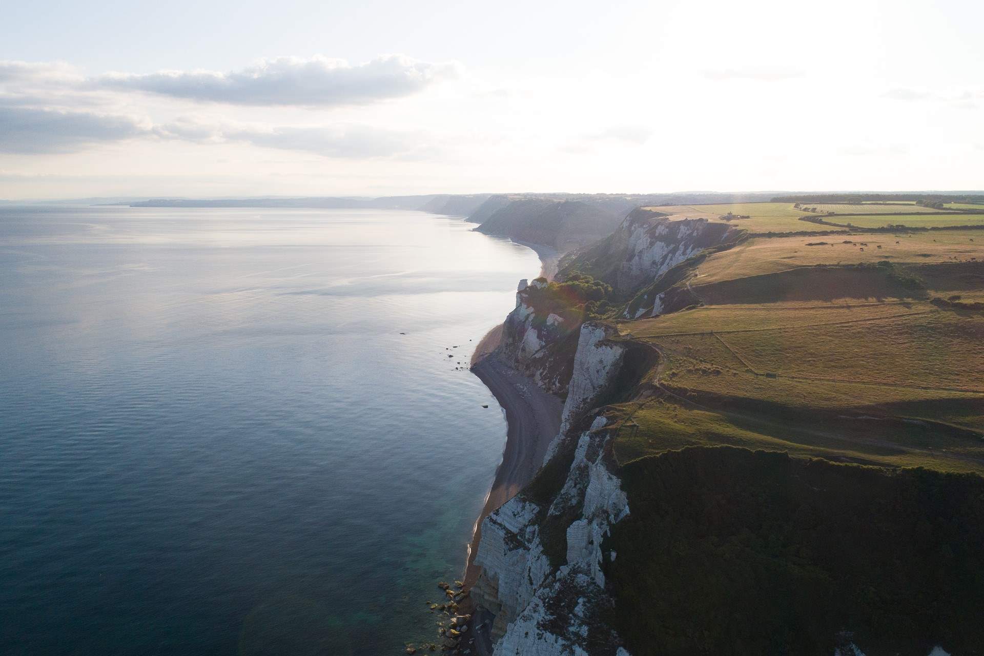 The cliffs between Beer and Branscombe - a great section of the South West Coast Path.