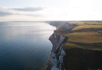 The cliffs between Beer and Branscombe - a great section of the South West Coast Path.