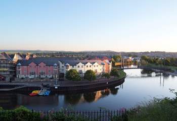 Head to the bustling city of Exeter for a spot of lunch by the quayside.