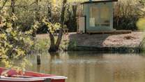 With the tranquil lake as your backdrop. 