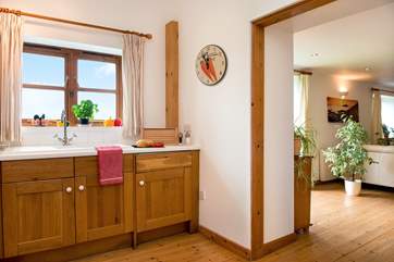 Leading from the kitchen-area into the main living-room.