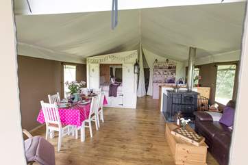 Your glamping holiday has everything you will need from lovely bedding and towels, to a whisk and a potato peeler!