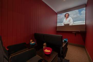There is also a fantastic indoor cinema room!