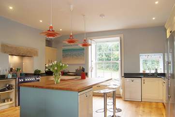 The huge kitchen/dining-room is the hub of the house.
