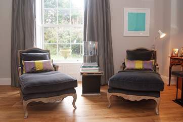 These two sumptuous armchairs are just begging to be sat upon!