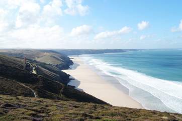 The stunning coastline near Trevellance.