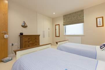 There is plenty of storage space in both the bedrooms.