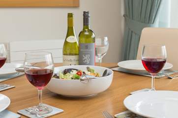 ... and end it with a lovely supper with a view!