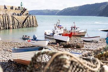 The harbour at Clovelly is delightful.