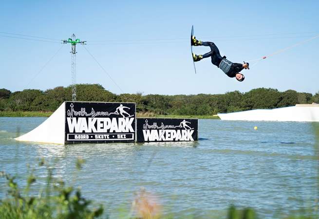 Have a day of adventure at North Devon Wake Park where you can wakeboard, paddle board or enjoy the giant aquapark!