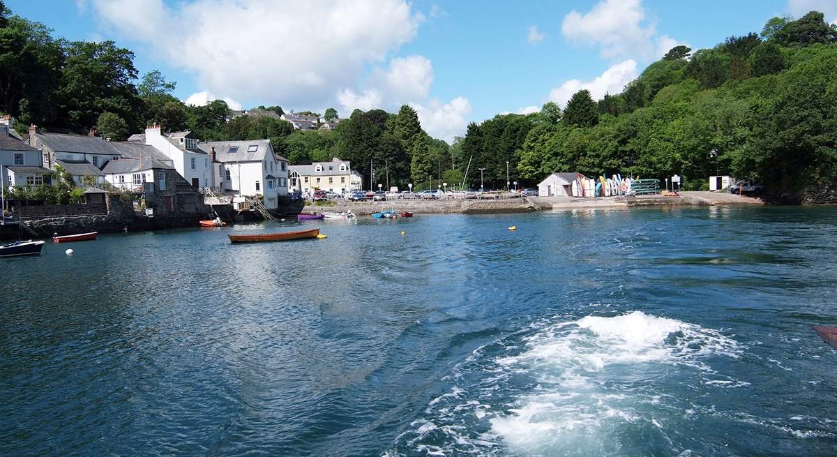 This is the river crossing on the Bodinnick Car Ferry from Fowey to Polruan - arrive in style!