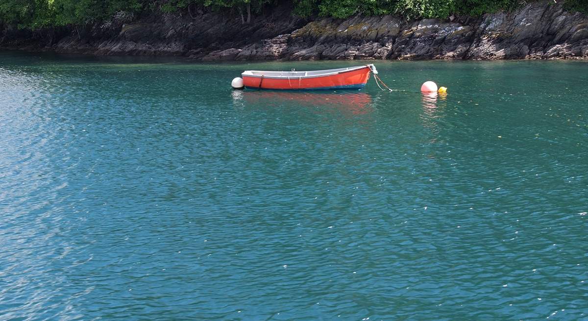 The water in the River Fowey is crystal clear.