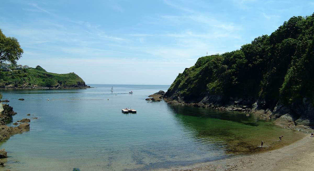 The sheltered bays along the south west coast of Cornwall are beautiful.