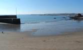 Most of the harbours have lovely stetches of sand at low tide. This is Polkerris. - Thumbnail Image