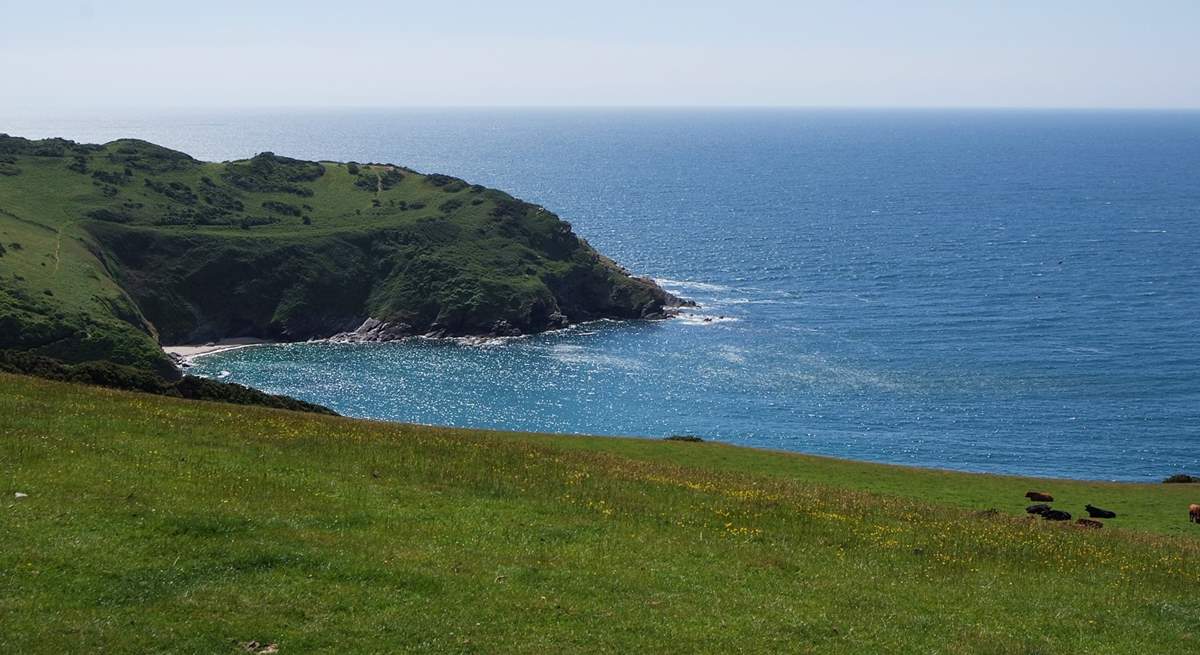 This is the view that is in store for you if you take the coastal path towards Polperro.