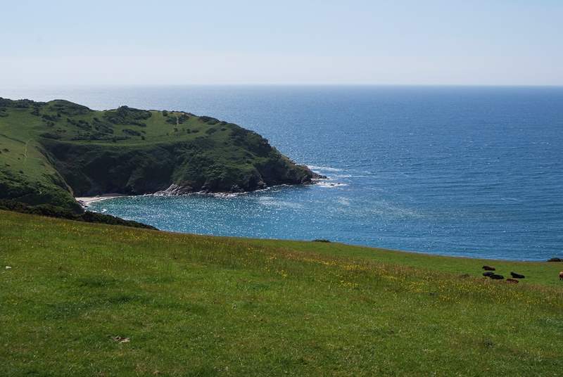 This is the view that is in store for you if you take the coastal path towards Polperro.
