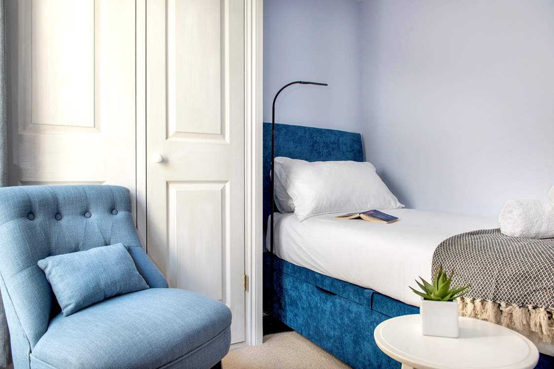 A super comfy single bed awaits in bedroom 3.