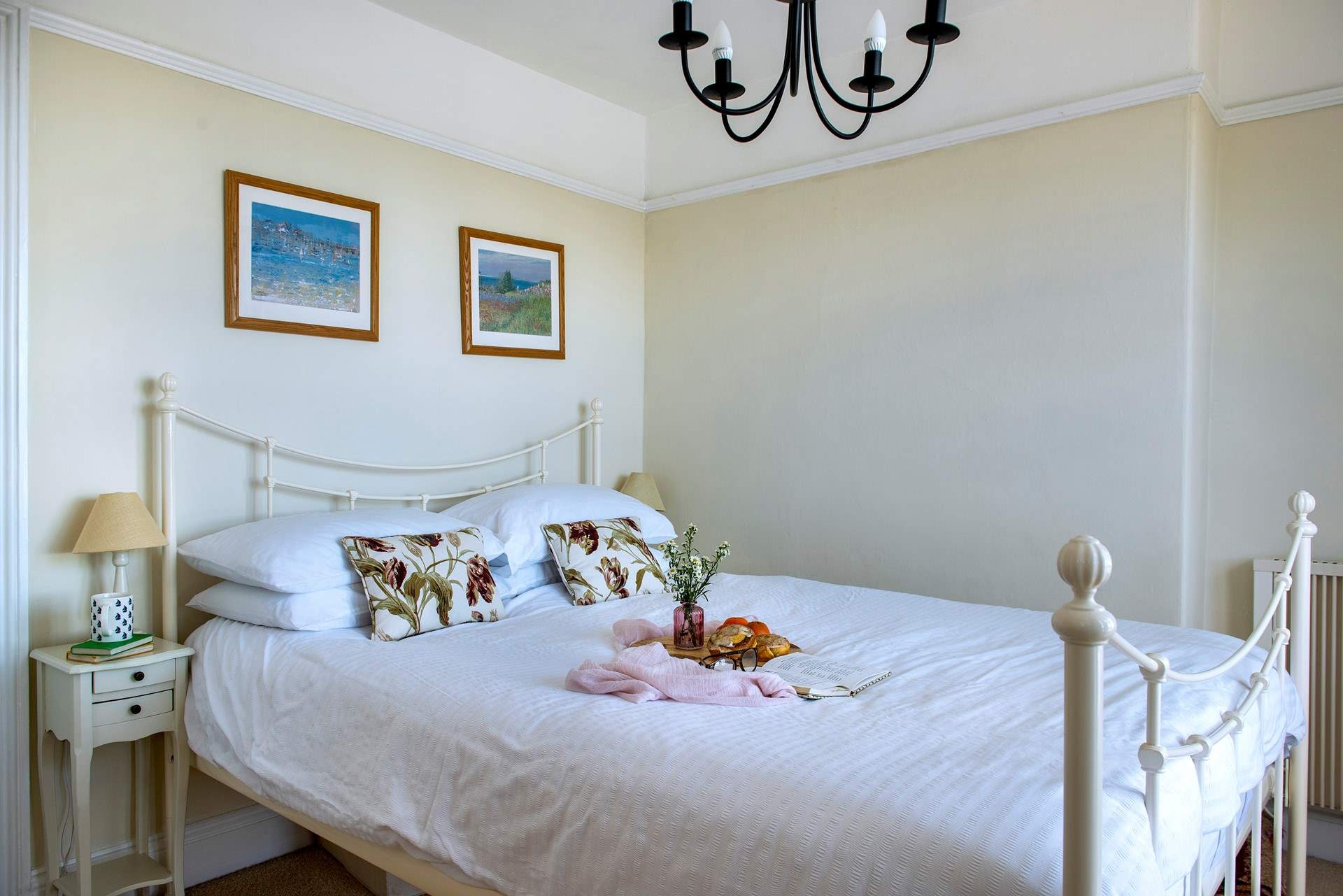 Pretty bedroom one has a super comfy king-size bed