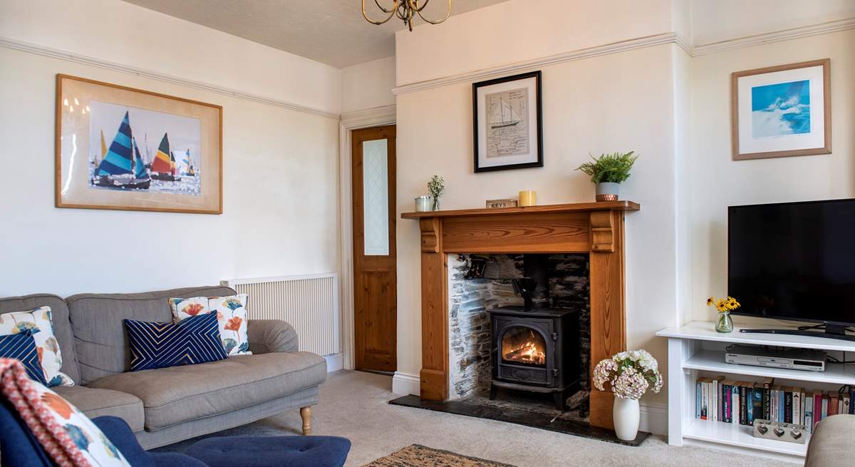 The wood-burner makes this an ideal retreat all year round.