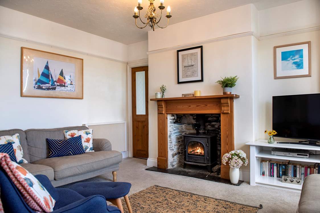 The wood-burner makes this an ideal retreat all year round.